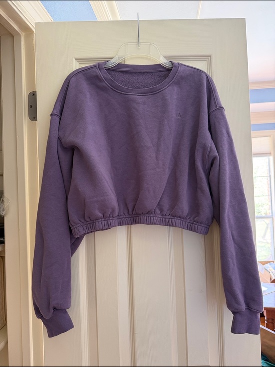 Vitality Sweaters - Vitality Lavender Cropped Crewneck Sweatshirt